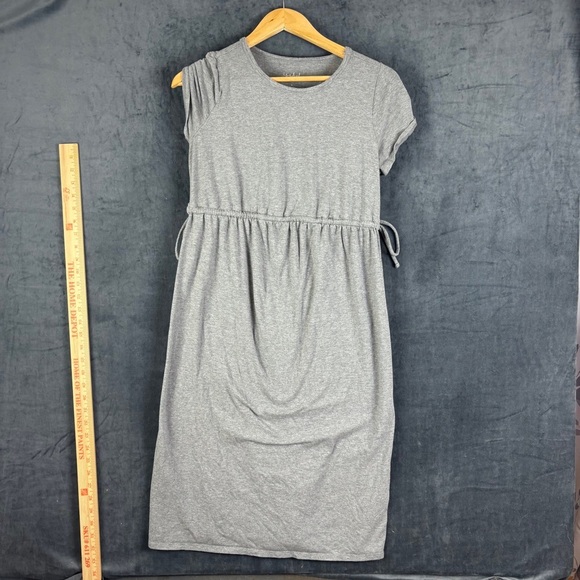 Isabel Maternity by Ingrid & Isabel Gray Cap Sleeve Sheath Dress Sz S - Picture 1 of 9